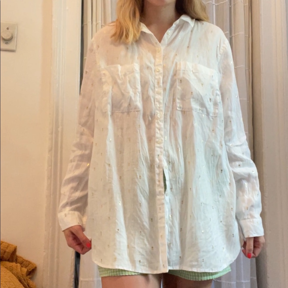 Button up linen shirt
